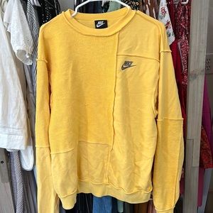 Nike yellow sweatshirt